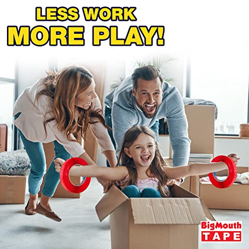 BigMouth Tape - 6 Rolls Double Sided Mounting Tape, 1-inch x 1800-Inch, Wall Tape, Adhesive Strips, Double Stick Tape, Heavy Duty, Transparent Tape, Carpet Tape