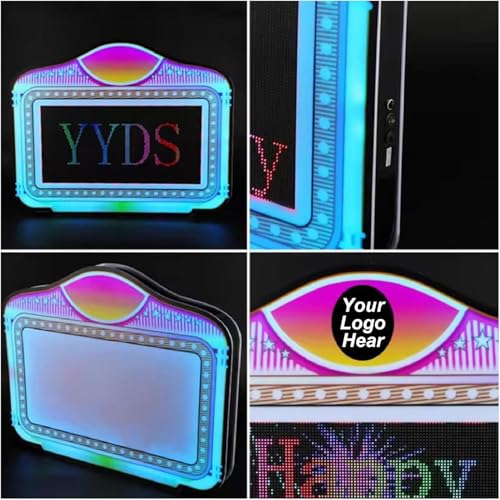 LLHBBSHYYDM LED Letter Bottle Presenter, Bottle Service Sign, Custom Nightclub LED Letter Board Bottle Presenter VIP Sign, Multiple Color Change