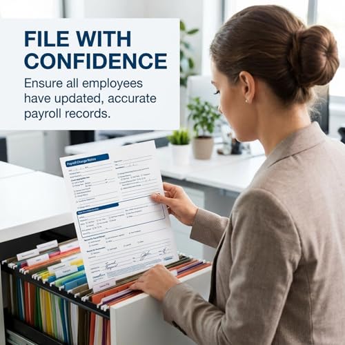 Complyright Payroll Change Notice | HR & Employee Management | 50 Pack