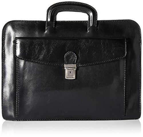 Italian Leather Portfolio Brief Case Single Compartment for Documents