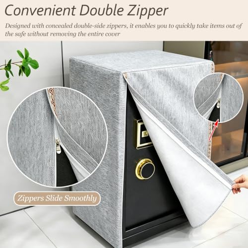 Customizable Minimalist Style Safe Cover Disguise with Double-zipper Design