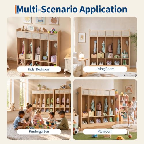 TrailBlade Kids Coat Locker – 5 Sections, 10 Cubbies