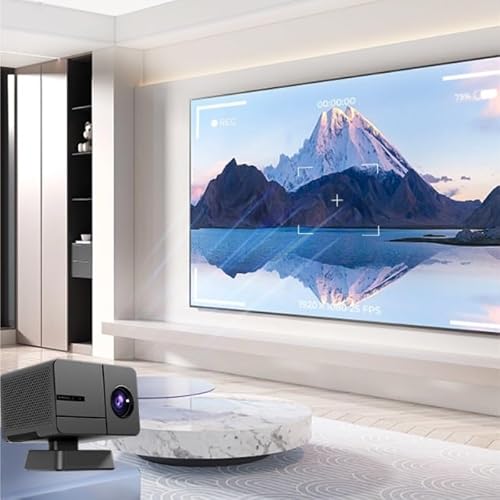 GYECWIOCM Video Projection High Definition 1080P Fully Automatic Focusing Home Theater Projector for Living Room