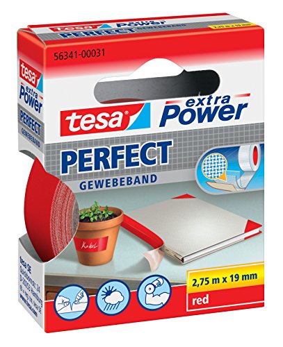 tesa Extra Power Fabric Tape (Red)