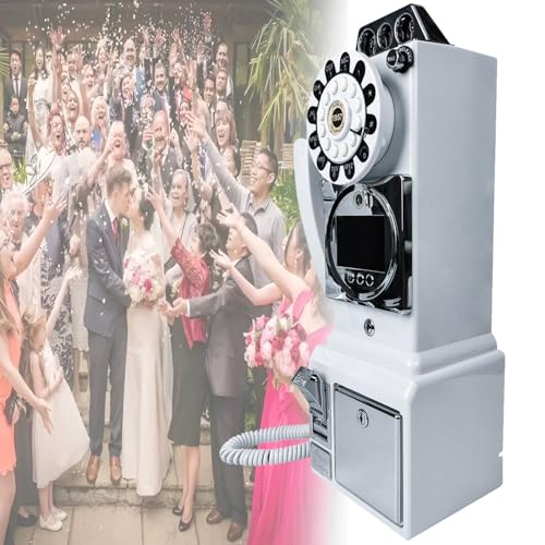 GTANND Retro Video Audio Guest Book,Video Audio Guest Book Wedding Phone,1080p Hd Video Phone Guestbook,Record Beautiful Moments,for Wedding/Parties/Ceremonies White-32G