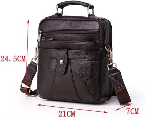 XIXIDIAN Messenger Bag for Men, Waterproof Laptop Briefcase Bag, Large Satchel Shoulder Bag Multi-Functional Bag (Color : Black, Size : 24.5 * 21 * 7CM)