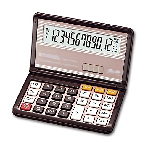 MVUYO FMURY Scientifice Caculator Folding Desktop Battery & Solar Calculator for School Convenient to Carry Caculators(D)