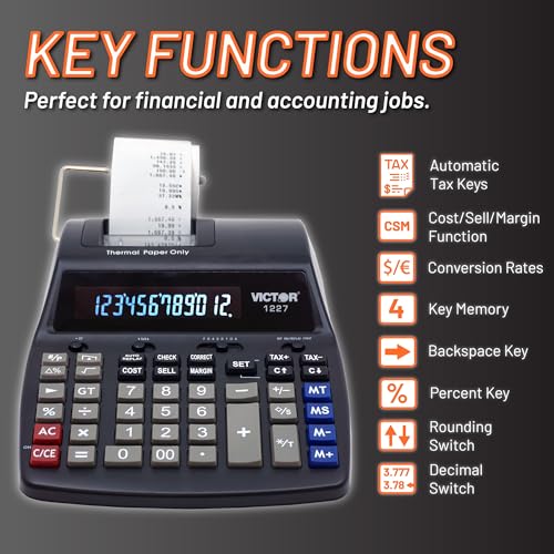 Victor Thermal Printing Financial Calculator (1277)