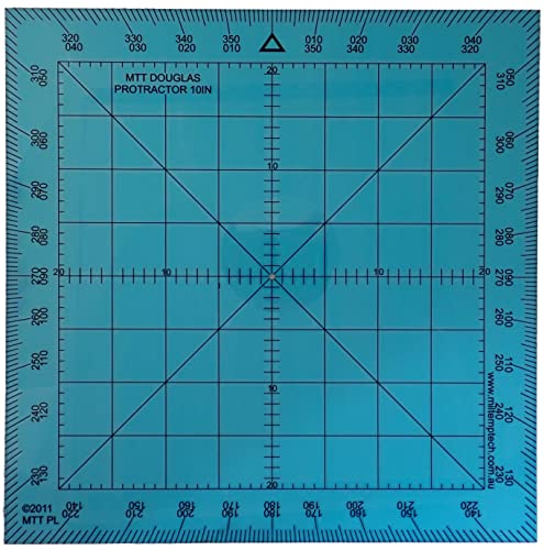 Douglas Protractor 10 Inch, 360 Degree Navigation Plotter
