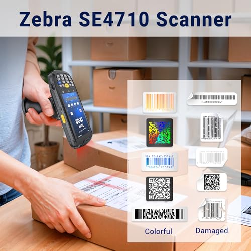 Tera Android 10 Barcode Scanner PDA: SE4710 Engine, Charging Cradle, P160GC