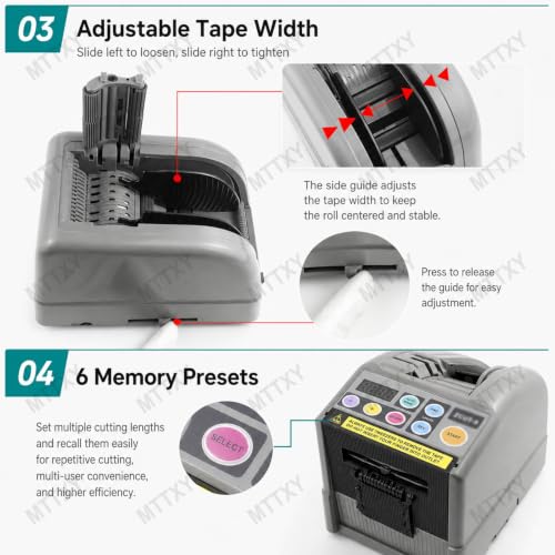 Electric Tape Cutting Machine with Manual & Auto, for Office School Shop