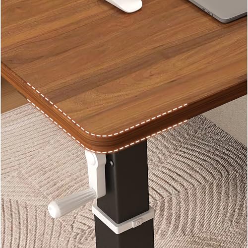 HSPLXYT Standing Desk Mobile Desk Office Desks Study Table Raising Desks Manually Adjust The Desk Height Bedside Table for Home Office, Workstation Business Furniture(Patterned,80cm/31.49in)