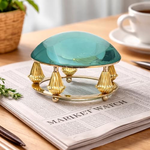 Magnifying Glass Nautical Map Reader Handmade Authentic Royal Design Magnifier Vintage Home & Office Table Decorative Marine Brass