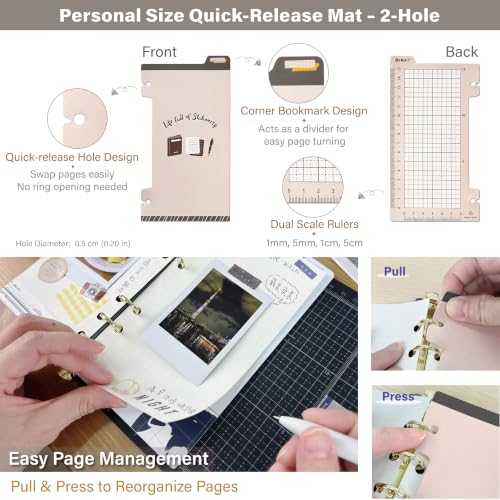 iMAT CraftMate Note Full Set Personal Size 6-Ring Planner Stationery