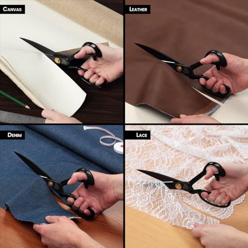 New York Central Professional Canvas Fabric Shears, 12", 5 Pack