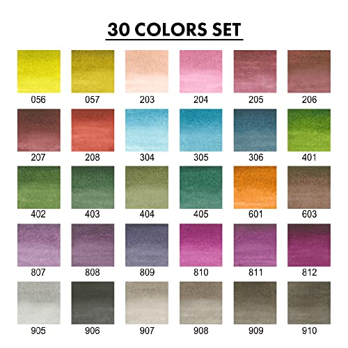 Kuretake ZIG Clean Color Real Brush, NEW 30 Colors with Flexible Brush Tips, Watercolor Pens for Painting, Drawing, Calligraphy and Brush Lettering for Artists and Beginner Painters, Made in Japan…