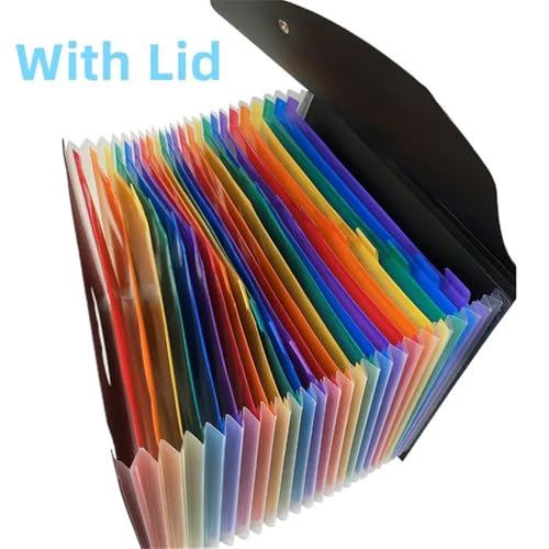 Filing Envelopes 12 Layers of Office Supplies Document Organizer A4 Multi Layer Classification Folder(Color)