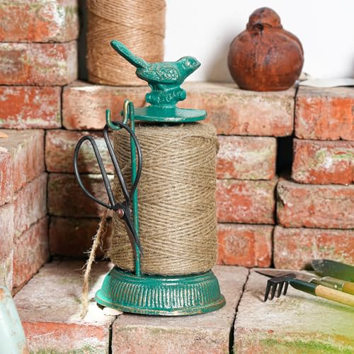 Sungmor Cast Iron Bird Twine Holder Set-Twine String & Rope Rack & Scissor