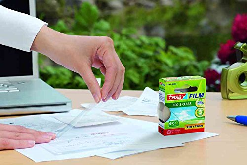 tesa Adhesive Film 57043 Eco + Clear Ecological 19 mm x 33 m Transparent