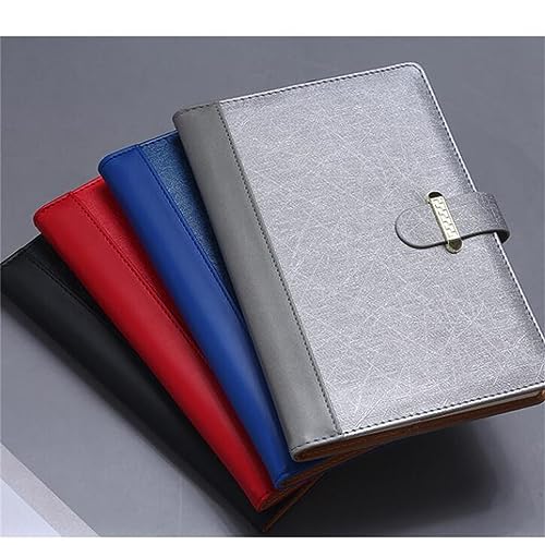 CDGTHYU A5 Buckle Paperback Book, Spliced Hardcover Notebook, Business Office Diary, 4 Pieces