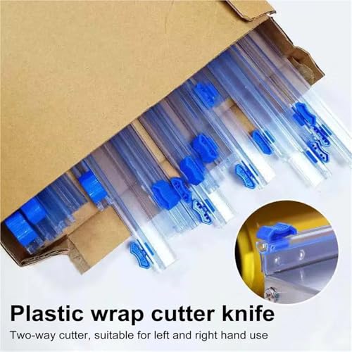 Portable Plastic Wrap Cutter for 13 Inch Food Rolls, Foil & Wax Paper