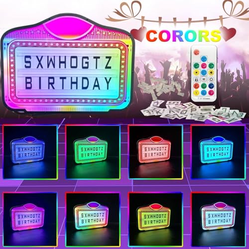 Led Letter Bottle Presenter with Remote &Rubber Buckle,Acrylic Spellable Letter Plaque(Wrought Iron Border) 7-Color Nightclub System (4 Sets Letters+1 Set Numbers+ Dual Batteries)
