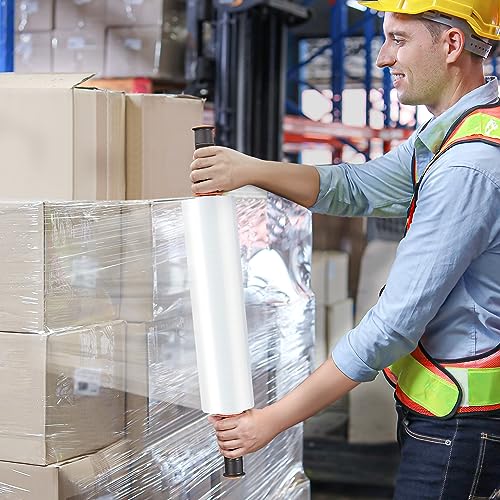 JARLINK Stretch Film, 15" x 1000' Shrink Wrap for Pallet Wrap, 80 Gauge