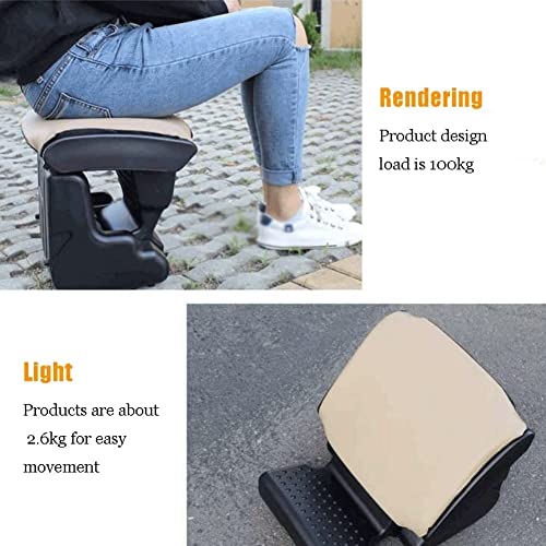 UOOD Premium Quality Adjustable Foot Rest Angle and Height Adjustment -Office or Home, Car Use, Ergonomic & Foot Massage (Color : Black)