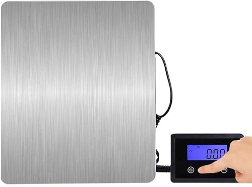 USZWBY 180Kg/50G Postal Scales High Precision Commercial Electronic Scale LCD Display Tare Function Stainless Steel Multifunctional Weighing Platform