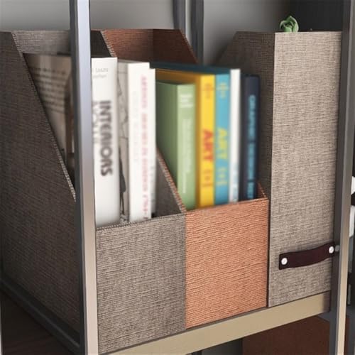 Desk File Organizer, Cardboard Magazine Holder, A4 File Document Storage Folder Dividers Desktop Organiser