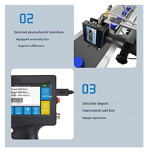 HGIYA Handheld Inkjet Printer Smart Small Packaging Bag QR Code Barcode Identification Portable Bag Carton