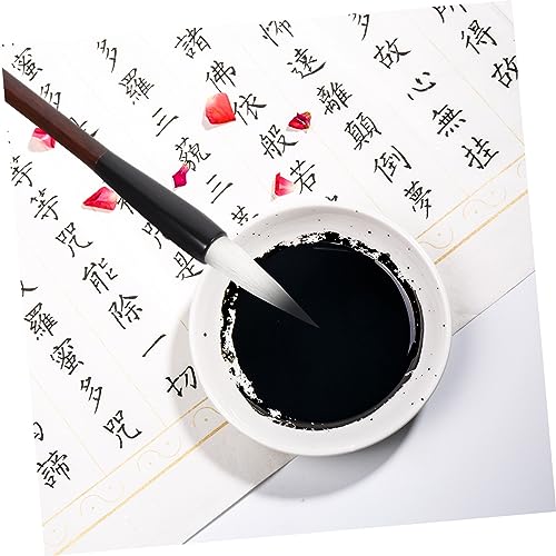 Chinese Caligraphy Brush, 6 Pcs Chinese Calligraphy Brush Pen Caligraphy Brush Chinese Writing Brush Wooden Aldult Student China