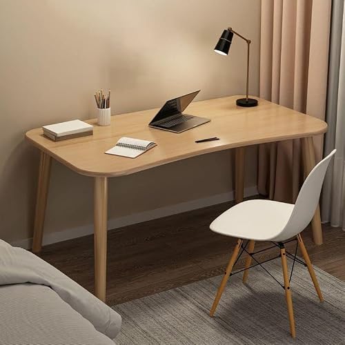 ntumLeap Computer Home Desk with Drawer,Multi-Purpose Wooden Desk-Modern Simple Writing Desk-Desk with Baffle,Natural-47.5