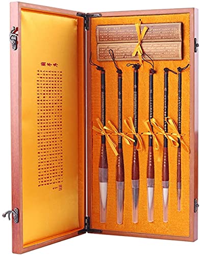 VeroCh Chinese Calligraphy Brush Chinese Writing Brush Set Chinese Calligraphy kit Professional Chinese Calligraphy/Kanji/Japanese Calligraphy Brush, Mixed Hair Ink Brush for Beginners - Gift Package