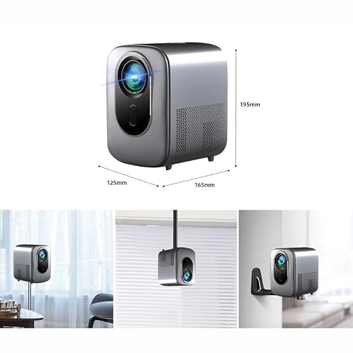 GVRMLDF Projector 1080P Home Theater Projetor Audio Projectors for Playing Video Outdoor Movi