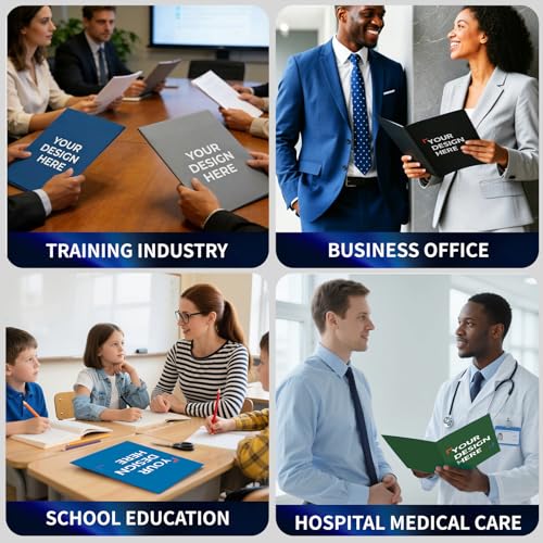 Custom folders with Company Logo| Upload Your Design|Suitable for Business