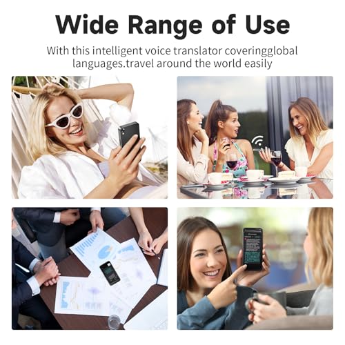Language Translator Device No WiFi Needed, 150+ Languages Translation in Real Time for Voice/Text/Photo/Offline, Upgraded AI Translator Support ChatGPT, HD Touch Screen for Business Learning Travel