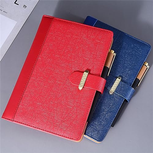 WERFOGH A5 Buckle Paperback Book, Spliced Hardcover Notebook, Business Office Diary, 4 Pieces