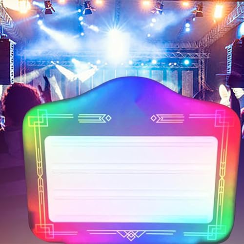 Bottle Service Sign，Bottle Presenter for Night Club，Club Signs for Bottle Service,Handheld LED Letter Bottle Presenter,Luminous Message Board,Nightclub Decor