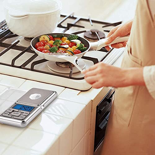 JHNKOJ Mini Electronic Scales 0.01G/0.1G Pocket Digital Scale for Gold Sterling Silver Jewelry Balance Gram Weight Scale for School Travel,200G/0.01G