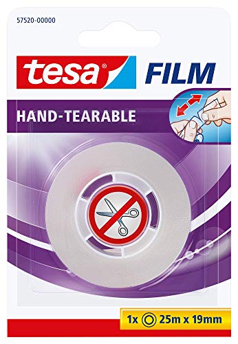 Tesafilm Crystal Clear Transparent Adhesive Tape 25 m x 19 mm