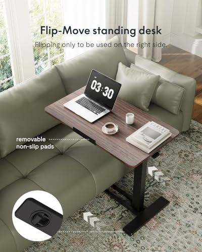 FLEXISPOT H7 PRO 90° Tiltable Mobile Overbed Table with Pneumatic Lift,32''