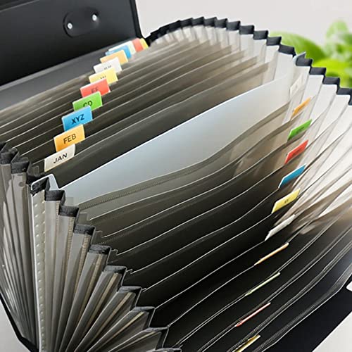 file folder 26 Grid Portable Organ Bag A4 Multi-Layer File Folder for Office Students with Large Capacity Test Paper Holder for Important Documents Folder Organizer Accordion Folder Organizer Expandin