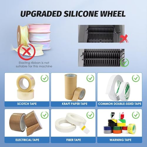Eiwitany Automatic Tape Dispenser -Electric Cutter for Packing, Manual & Auto Modes, Ideals for Office, Warehouse, Retail, and Restaurants