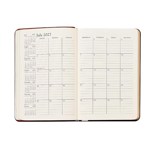 Graphic Image 2027 Daily Journal - Pebble Grain Leather Bound - USA