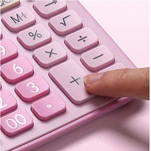 12 Digit Desk Calculator Large Buttons Financial Business Accounting Tool Big Battery and Solar Power