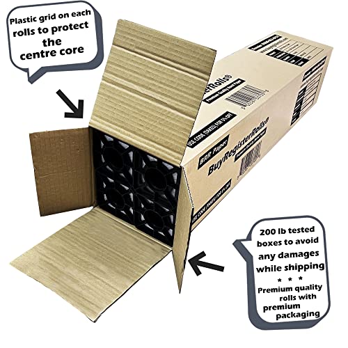 CAD Paper Rolls (2 Rolls) 36x300 Plotter Paper, 96 bright, 20lb Wide Format Ink Jet Bond Rolls with 2 Inch Core - Premium Quality Bond (Width 36” x 300” Length)