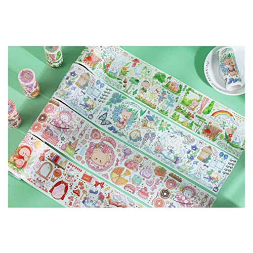 UOHLCX Masking Washi Tape Art Decorative Adhesive DIY Scrapbooking Sticker Label Stationery