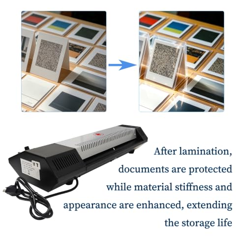 IntXanth A3 Laminator Hot and Cold Laminating Machine, 4 Rollers System