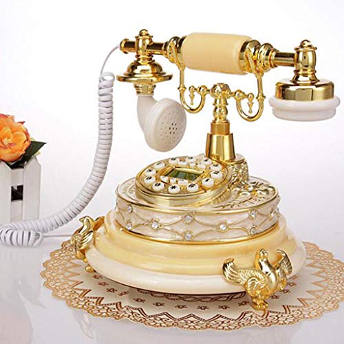 QUANGJN Telephone Antique Telephone European Antique Retro Phone Creative Fashion Home Landline Garden Office Telephone Landline WD